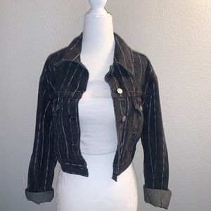 cropped denim jacket